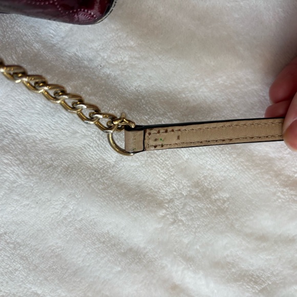 Michael Kors Jet Set Medium Dome Crossbody Bag Burgundy - Picture 2 of 7